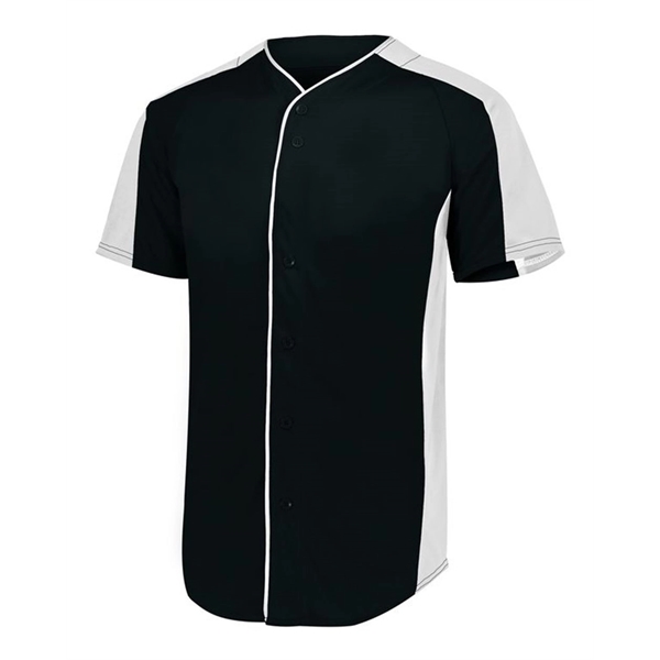 Augusta Sportswear Youth Full Button Baseball Jersey - Augusta Sportswear Youth Full Button Baseball Jersey - Image 1 of 10