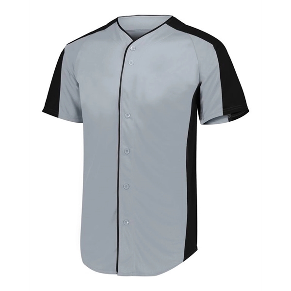 Augusta Sportswear Youth Full Button Baseball Jersey - Augusta Sportswear Youth Full Button Baseball Jersey - Image 2 of 10