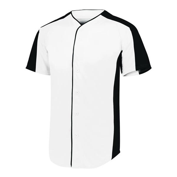Augusta Sportswear Youth Full Button Baseball Jersey - Augusta Sportswear Youth Full Button Baseball Jersey - Image 8 of 10