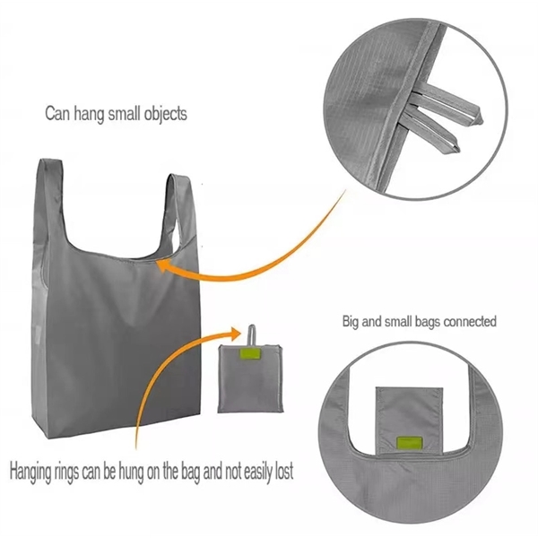 Folding Portable Shopping Bag - Folding Portable Shopping Bag - Image 2 of 3