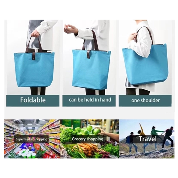 Foldable Oxford Grocery Tote Bags - Foldable Oxford Grocery Tote Bags - Image 1 of 1