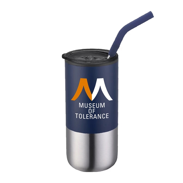 16 oz. Travel Stainless Insulated Coffee Cup w/ Lid & Straw - 16 oz. Travel Stainless Insulated Coffee Cup w/ Lid & Straw - Image 2 of 13