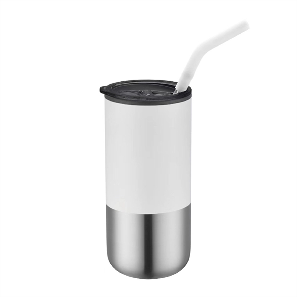 16 oz. Travel Stainless Insulated Coffee Cup w/ Lid & Straw - 16 oz. Travel Stainless Insulated Coffee Cup w/ Lid & Straw - Image 13 of 13