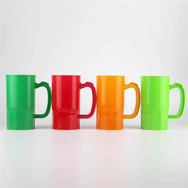 Large Capacity Plastic Beverage Beer Stein Mug With Handle - Large Capacity Plastic Beverage Beer Stein Mug With Handle - Image 3 of 7