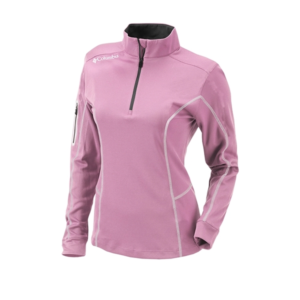 Columbia Ladies Omni-Wick Shotgun 1/4 Zip - Columbia Ladies Omni-Wick Shotgun 1/4 Zip - Image 9 of 10