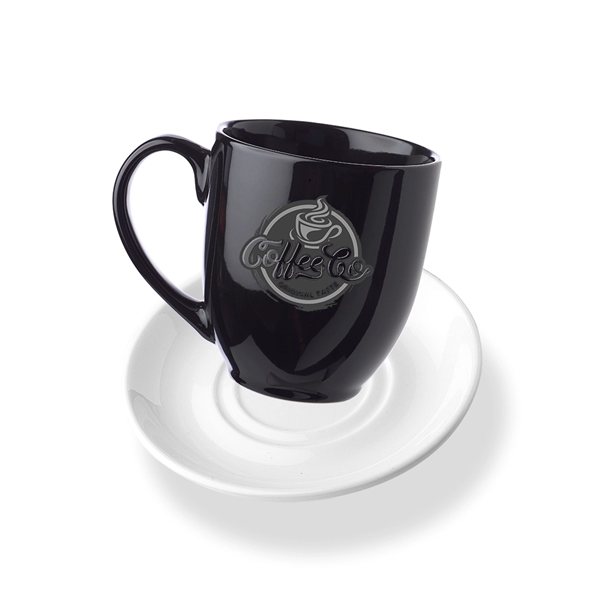 16 oz. Bistro Glossy Coffee Mugs with Ceramic Coaster - 16 oz. Bistro Glossy Coffee Mugs with Ceramic Coaster - Image 0 of 20