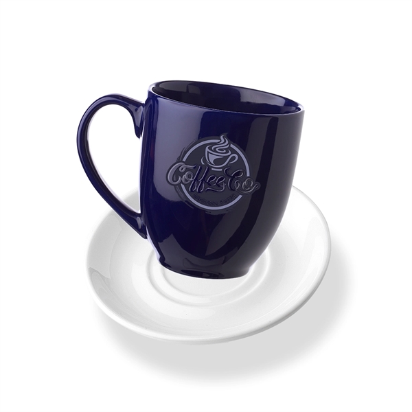 16 oz. Bistro Glossy Coffee Mugs with Ceramic Coaster - 16 oz. Bistro Glossy Coffee Mugs with Ceramic Coaster - Image 1 of 20