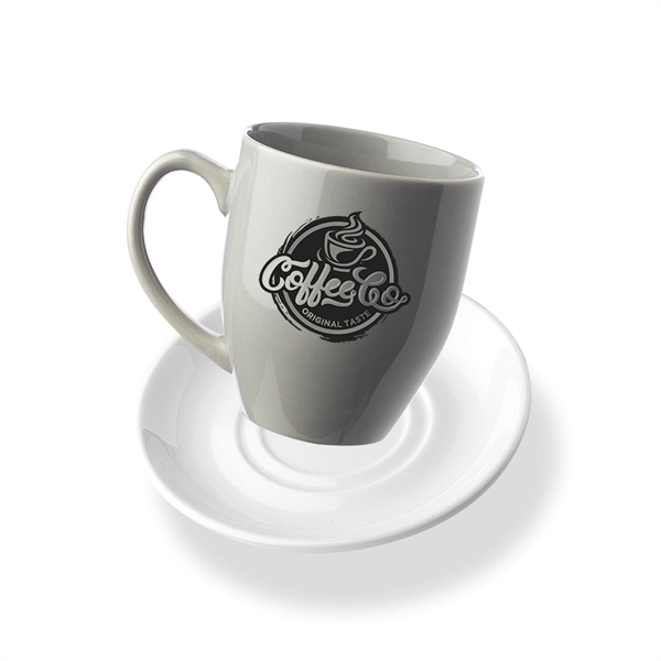 16 oz. Bistro Glossy Coffee Mugs with Ceramic Coaster - 16 oz. Bistro Glossy Coffee Mugs with Ceramic Coaster - Image 13 of 20