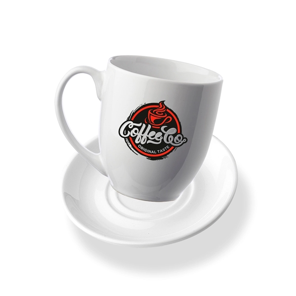 16 oz. Bistro Glossy Coffee Mugs with Ceramic Coaster - 16 oz. Bistro Glossy Coffee Mugs with Ceramic Coaster - Image 19 of 20