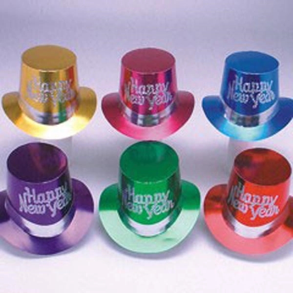 New Years Party Metallic Color Top Hats - New Years Party Metallic Color Top Hats - Image 0 of 0