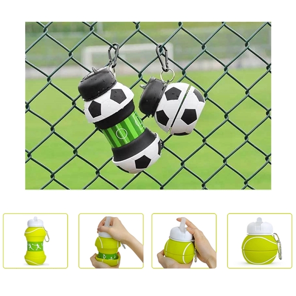 Spherical Collapsible Silicone Bottle - Spherical Collapsible Silicone Bottle - Image 1 of 4