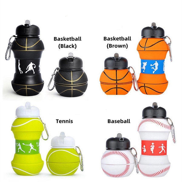 Spherical Collapsible Silicone Bottle - Spherical Collapsible Silicone Bottle - Image 2 of 4