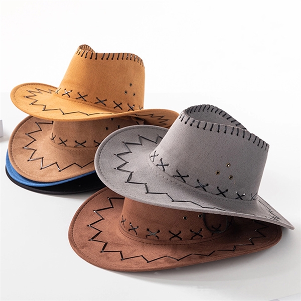 Faux Leather Cowboy Hat - Faux Leather Cowboy Hat - Image 1 of 1
