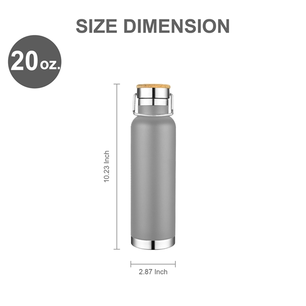 22oz.Travel Stainless Insulated Thermos Bottle w/ Lid&Handle - 22oz.Travel Stainless Insulated Thermos Bottle w/ Lid&Handle - Image 1 of 13