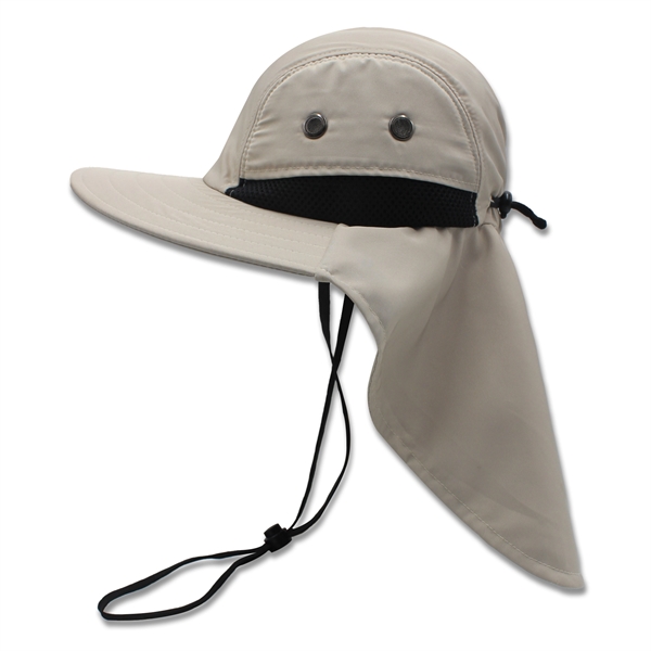Safari boonie flap back hat with hidden pocket - Safari boonie flap back hat with hidden pocket - Image 19 of 19