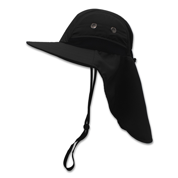 Safari boonie flap back hat with hidden pocket - Safari boonie flap back hat with hidden pocket - Image 2 of 19
