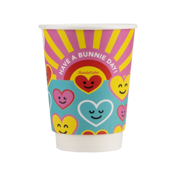 12 oz. Double Wall Insulated White Paper Hot Cup - 12 oz. Double Wall Insulated White Paper Hot Cup - Image 0 of 7