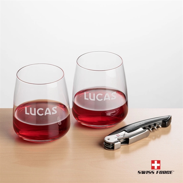 Swiss Force® Opener & Dunhill Stemless Wine