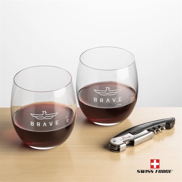 Swiss Force® Opener & Zacata Stemless Wine