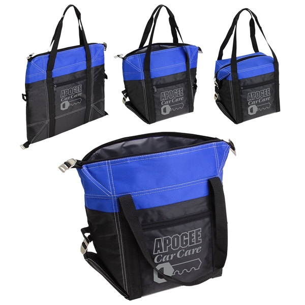 Custom Glacier Convertible Polyester Cooler Bag