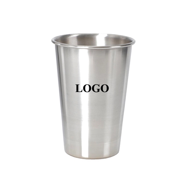 11oz. Single Wall Stainless Steel Pint Mug - 11oz. Single Wall Stainless Steel Pint Mug - Image 0 of 1
