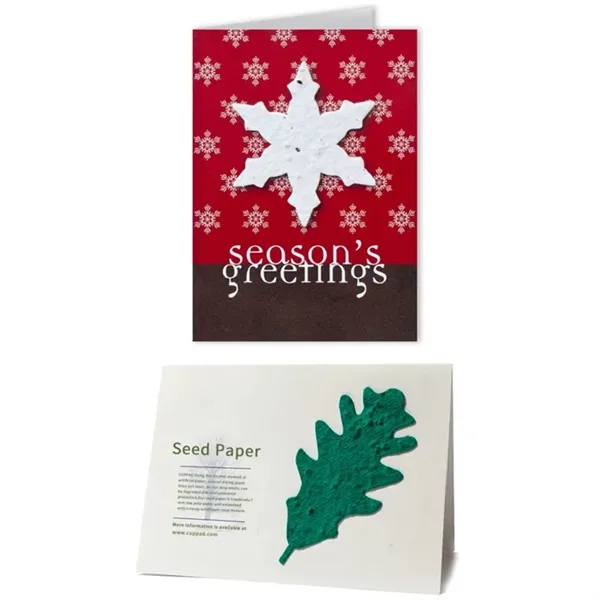 Seed Paper Shape Holiday Greeting Card - Seed Paper Shape Holiday Greeting Card - Image 1 of 1