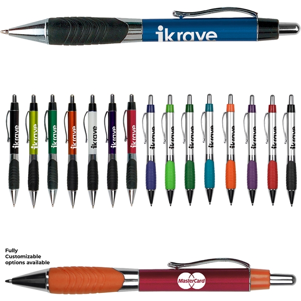Metallic Pen w/ Gripper - Metallic Pen w/ Gripper - Image 0 of 15
