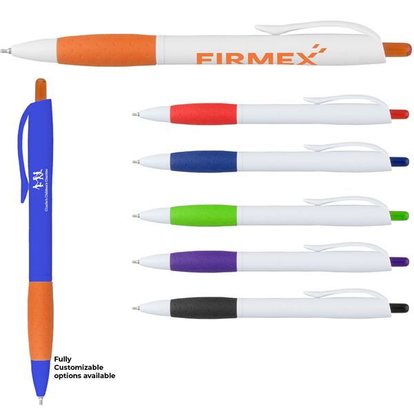 Super Glide White Pen w/ Gripper - Super Glide White Pen w/ Gripper - Image 0 of 6