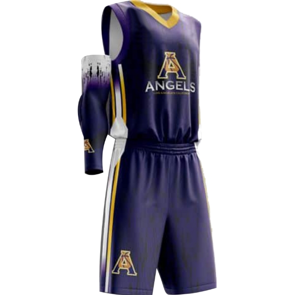 Youth Sublimated Elite Basketball Uniform - Youth Sublimated Elite Basketball Uniform - Image 2 of 6