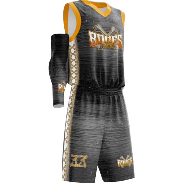 Youth Sublimated Elite Basketball Uniform - Youth Sublimated Elite Basketball Uniform - Image 3 of 6