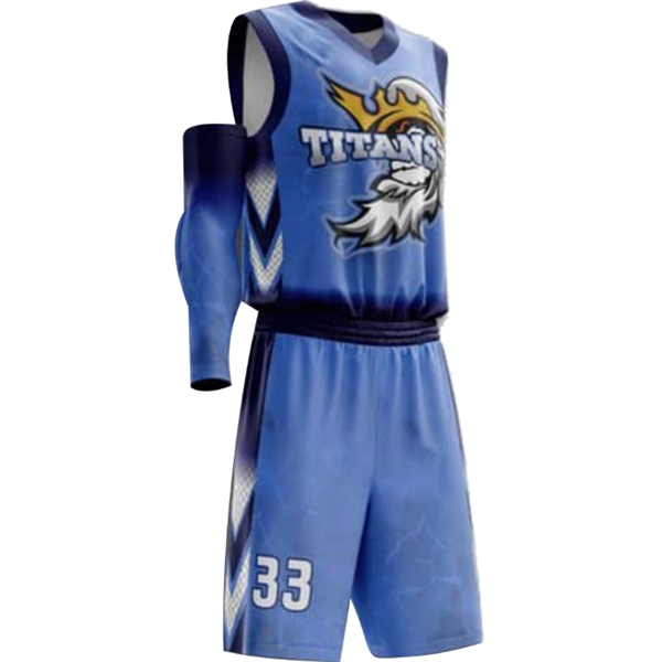 Sublimated Elite Basketball Uniform - Sublimated Elite Basketball Uniform - Image 3 of 6