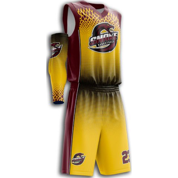Youth Sublimated Elite Basketball Uniform - Youth Sublimated Elite Basketball Uniform - Image 5 of 6