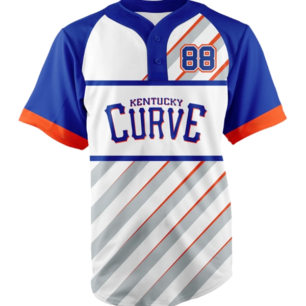 Sublimated Elite Two-Buttoned Baseball Jersey - Sublimated Elite Two-Buttoned Baseball Jersey - Image 2 of 3