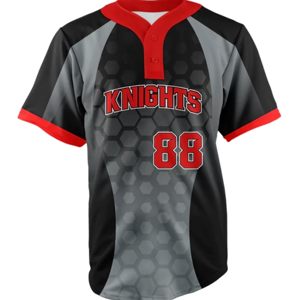 Sublimated Elite Two-Buttoned Baseball Jersey - Sublimated Elite Two-Buttoned Baseball Jersey - Image 3 of 3