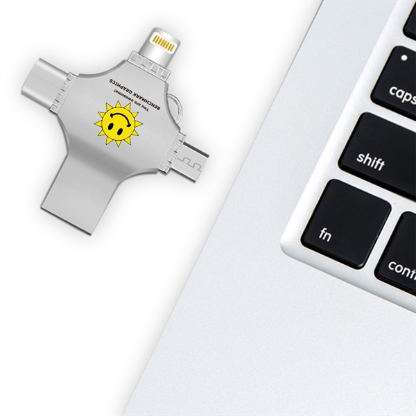 Cicero 3 Way Metal USB - Cicero 3 Way Metal USB - Image 2 of 7