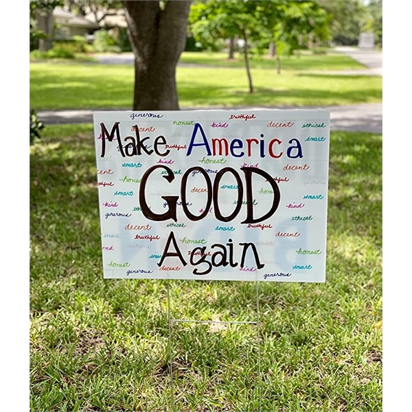 Custom Yard Signs with H Metal Frame - Custom Yard Signs with H Metal Frame - Image 1 of 2