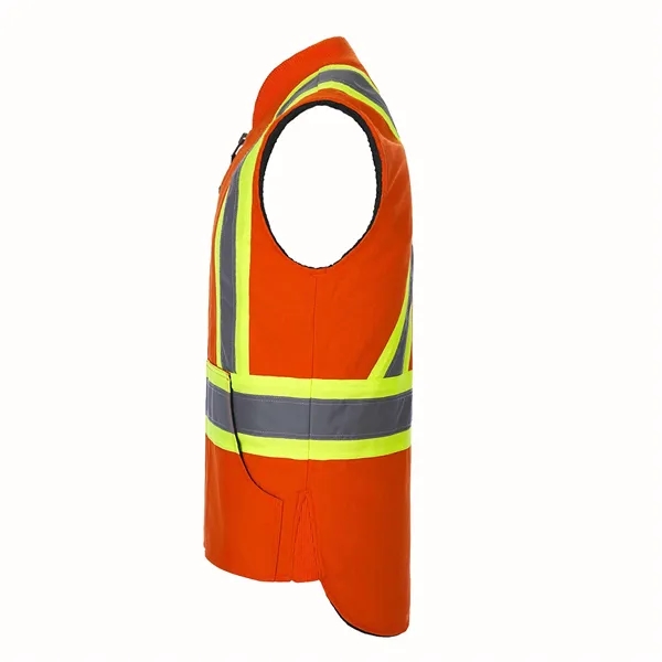 Titan Men's Hi-Vis Vest with Sherpa Lining - Titan Men's Hi-Vis Vest with Sherpa Lining - Image 2 of 10