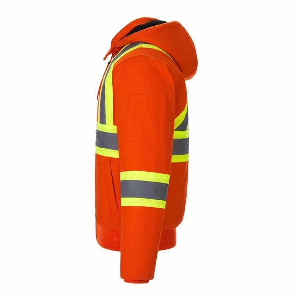 International Men's Hi-Vis Bomber with Sherpa Lining - International Men's Hi-Vis Bomber with Sherpa Lining - Image 2 of 10