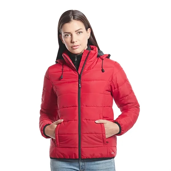 Ladies Glacial Puffy Jacket with Detachable Hood - Ladies Glacial Puffy Jacket with Detachable Hood - Image 0 of 10