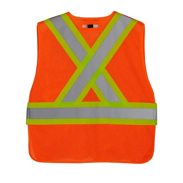 Men's Petrol One Size Hi-Vis Safety Vest - Men's Petrol One Size Hi-Vis Safety Vest - Image 4 of 8