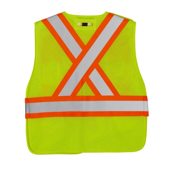 Men's Petrol One Size Hi-Vis Safety Vest - Men's Petrol One Size Hi-Vis Safety Vest - Image 3 of 8