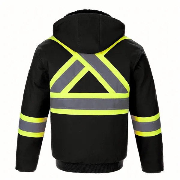 International Men's Hi-Vis Bomber with Sherpa Lining - International Men's Hi-Vis Bomber with Sherpa Lining - Image 7 of 10