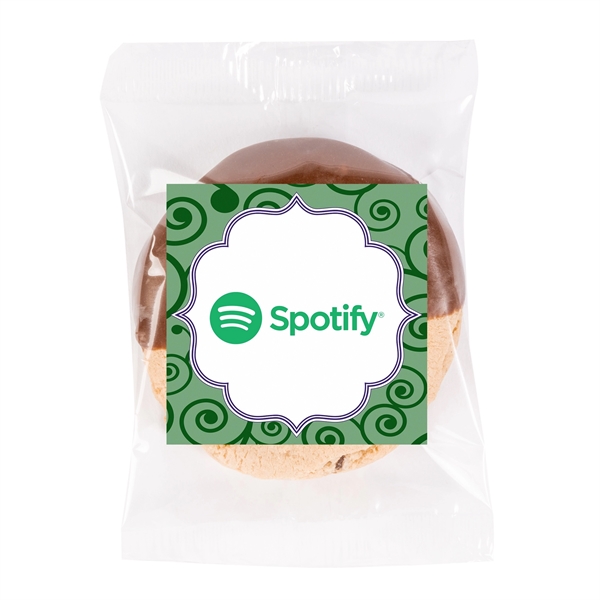 Custom Individually Wrapped Dipped Chocolate Chip Cookie
