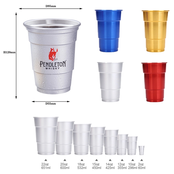 16 oz. Aluminum Stadium Cups - 16 oz. Aluminum Stadium Cups - Image 0 of 0