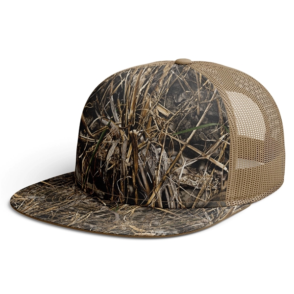 TUF™ Realtree® Flat Bill Trucker Hat Camo Mesh Caps - TUF™ Realtree® Flat Bill Trucker Hat Camo Mesh Caps - Image 7 of 11