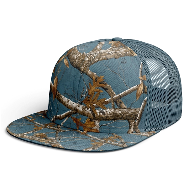 TUF™ Realtree® Flat Bill Trucker Hat Camo Mesh Caps - TUF™ Realtree® Flat Bill Trucker Hat Camo Mesh Caps - Image 10 of 11