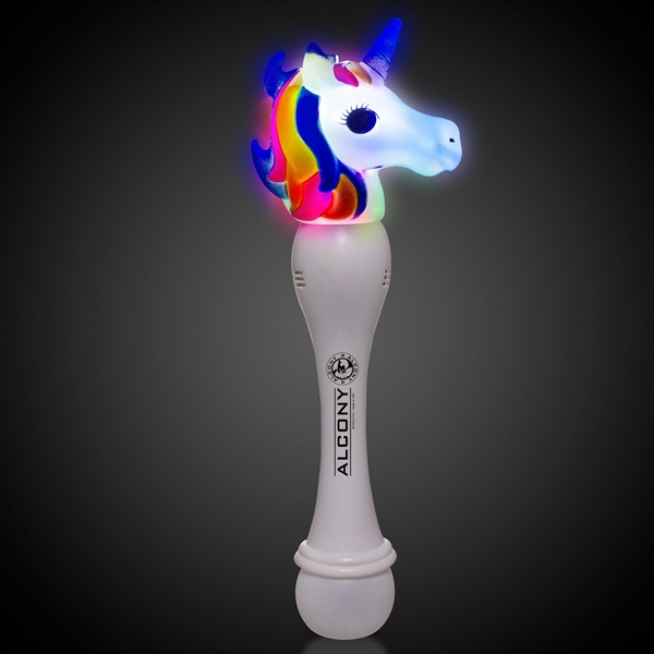 LED Unicorn Bubble Wand - LED Unicorn Bubble Wand - Image 9 of 11