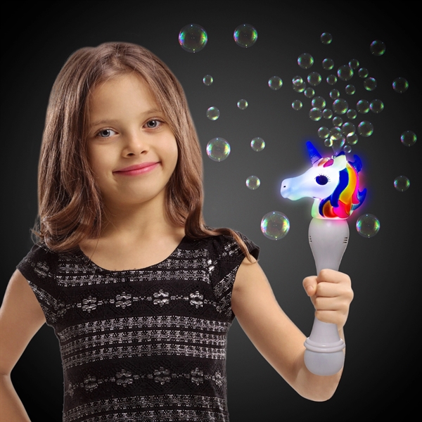 LED Unicorn Bubble Wand - LED Unicorn Bubble Wand - Image 11 of 11