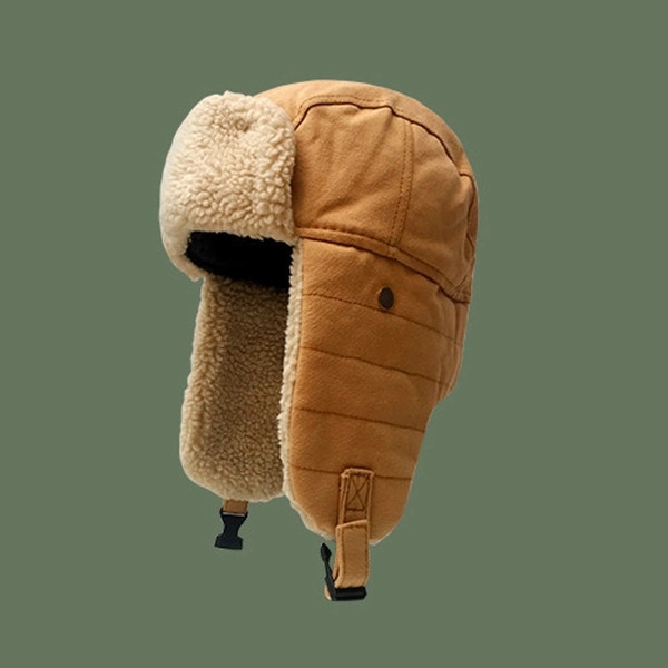 Winter Trapper Hunting Hat with Fleece - Winter Trapper Hunting Hat with Fleece - Image 2 of 3