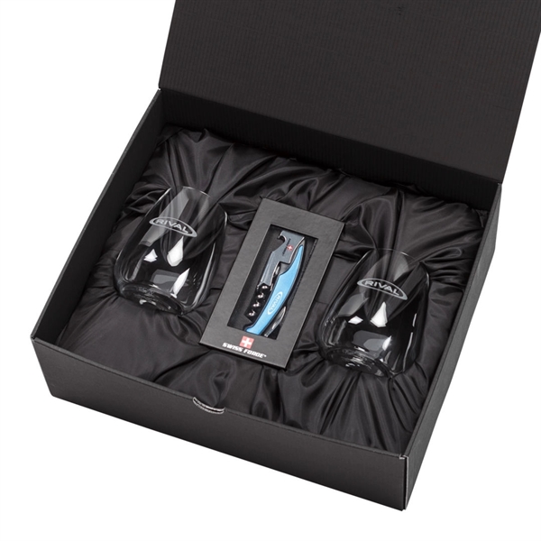 Swiss Force® Opener & Mandelay Stemless Wine